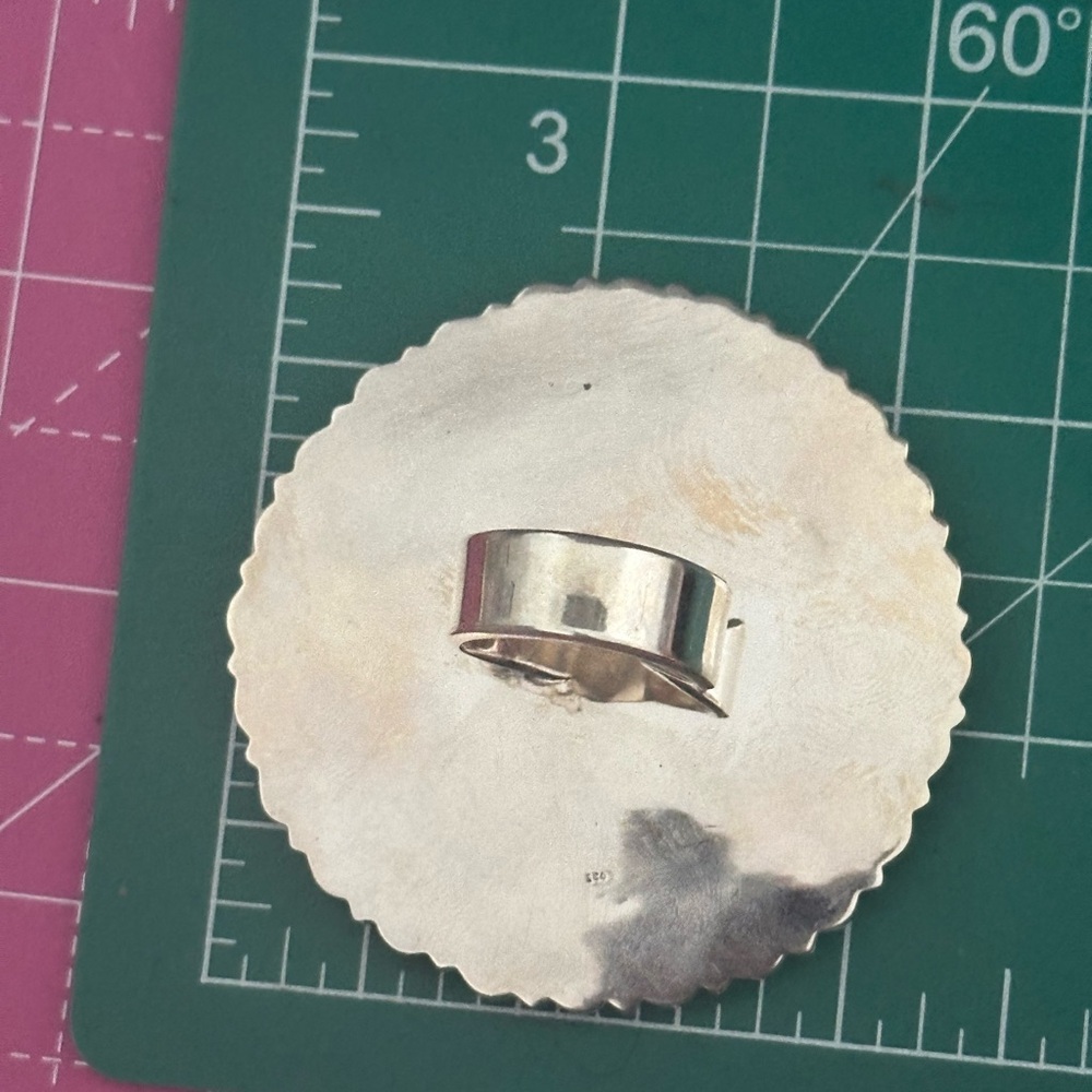 Turquoise Spiny Oyster Statement Huge Southwester… - image 3